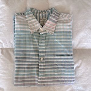 J.Crew long sleeve button-down, large slim, secret wash stretch fabric